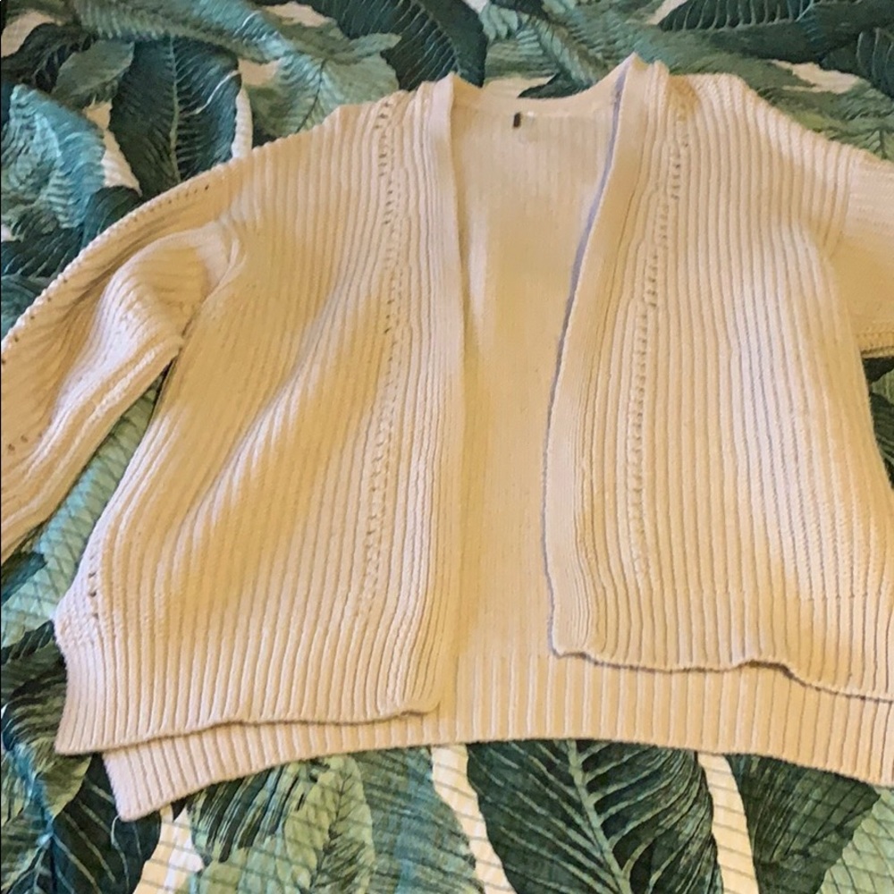 Free People Nightingale Cardi in ivory